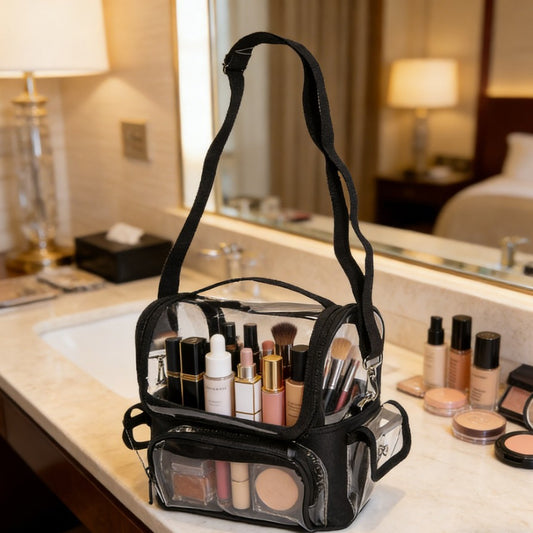 Large Capacity Transparent Portable Out Storage Cosmetic Bags