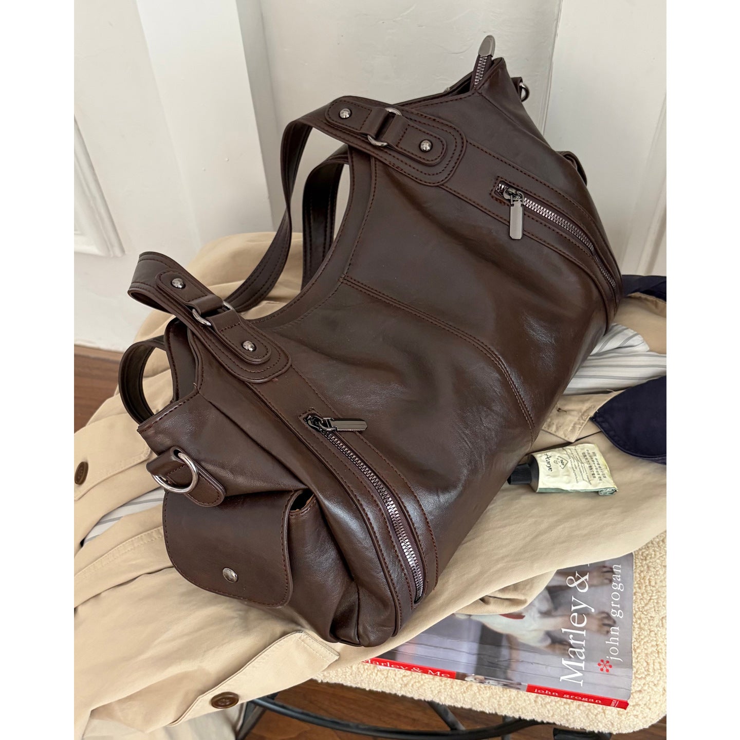 Women's Sense Underarm Winter Simple Large Capacity Tote Bag