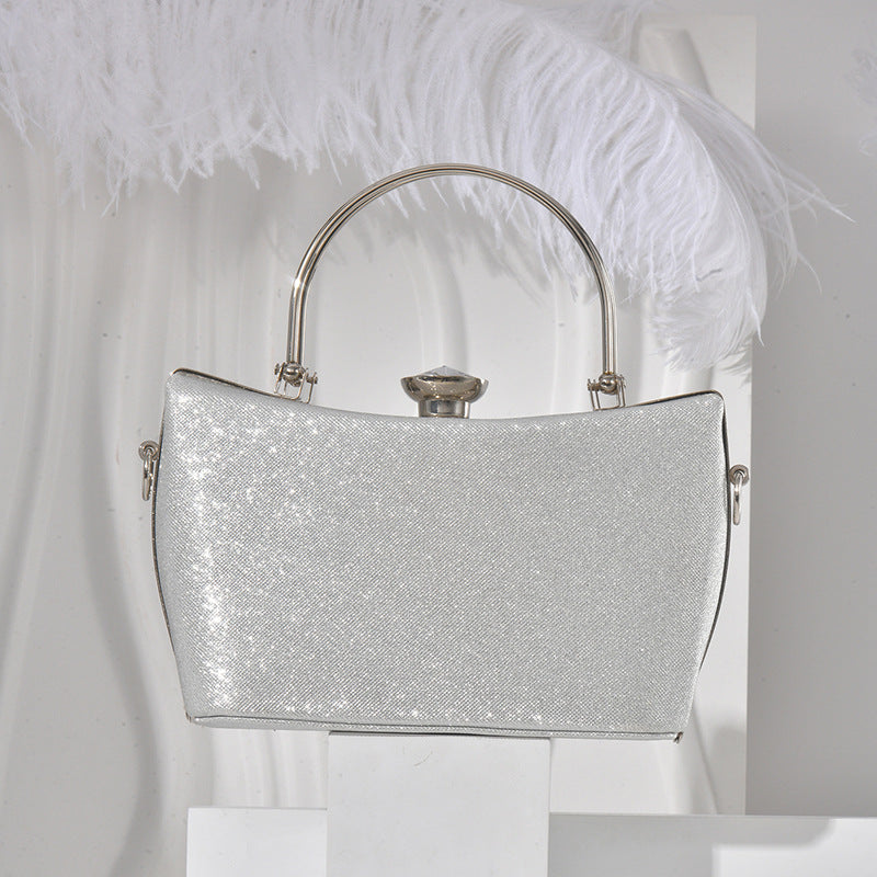 Women's Exquisite Diamond French Classic Style Fashion Dinner Bag