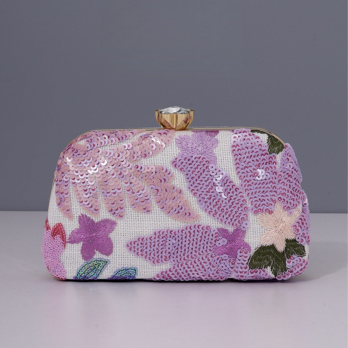 Embroidery Handmade Applique Chinese Style Sequined Niche Dinner Bag