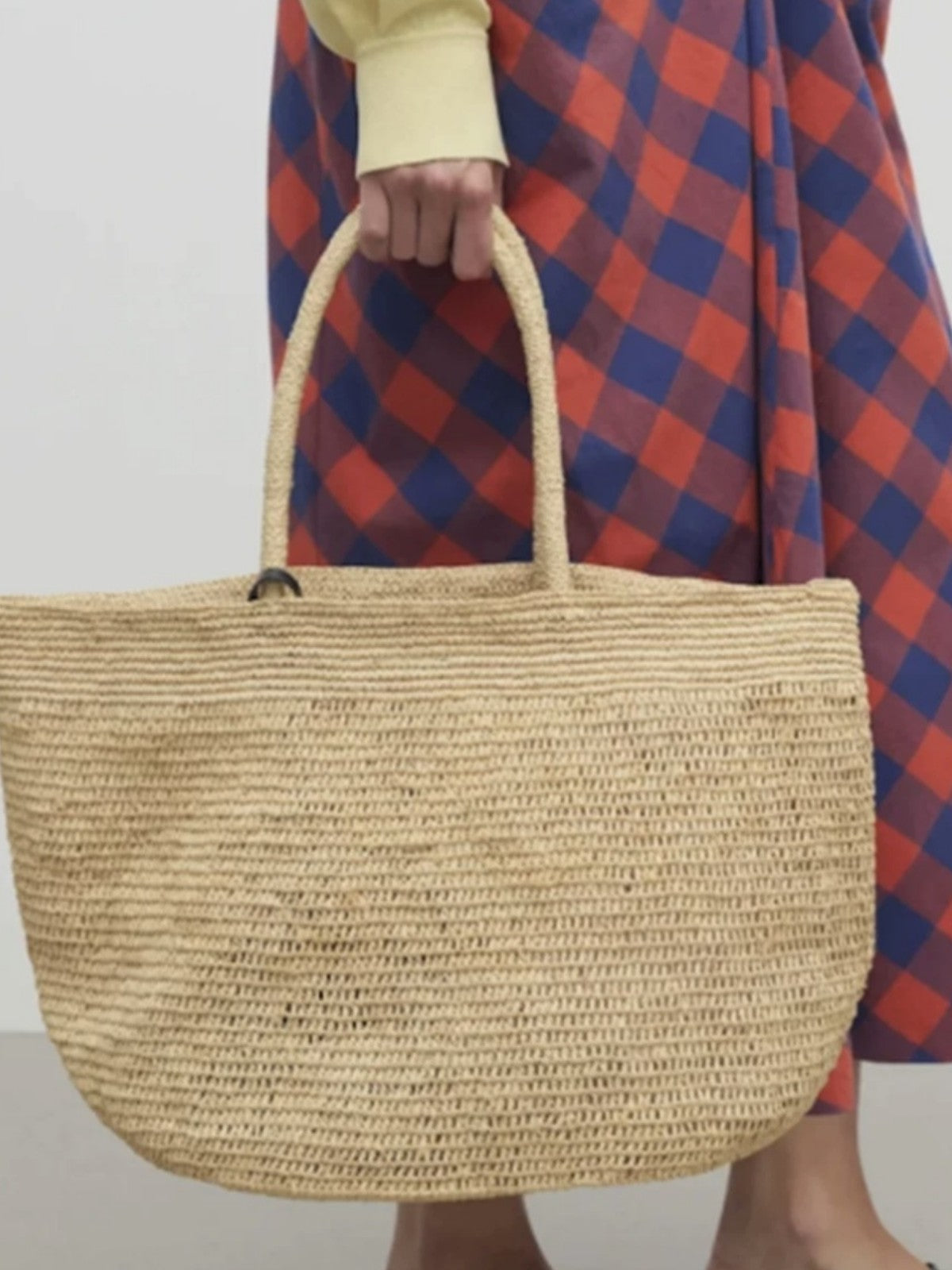 Women's Style Large Capacity Raffia Hand Crocheting Women's Shoulder Bag