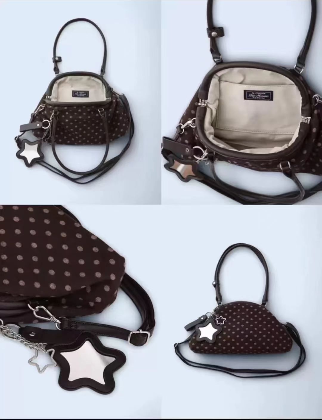 Women's Print Polka Dot Style Large Capacity Women's Handbag