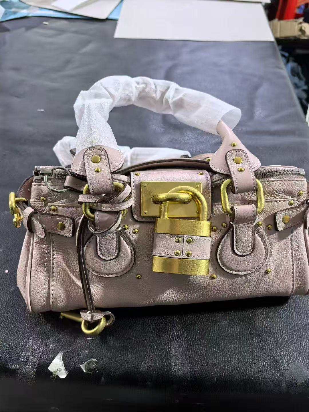 Classic Chinese Style Niche Retro Fashion Distressed Chloe Paddington Portable Women's Handbag