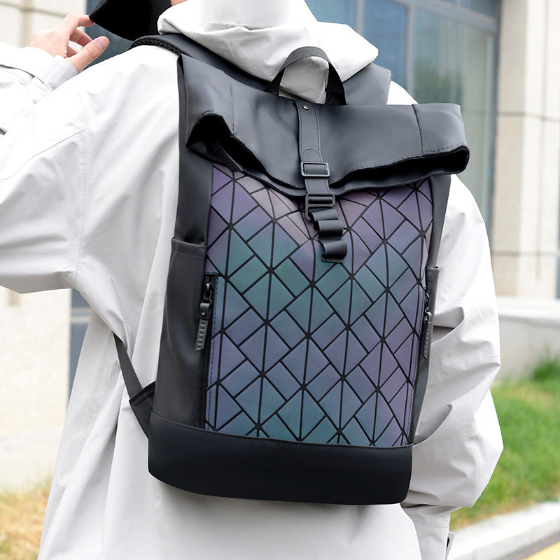 Men's Roll Top Waterproof Computer Commuter Large Travel Bags