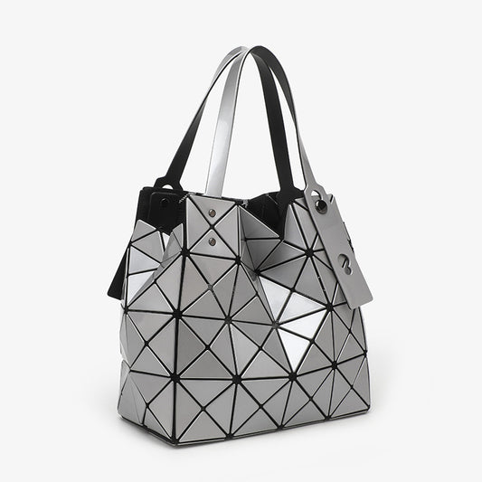 Box Fashion Geometric Stitching Diamond Quilted Tote Bags
