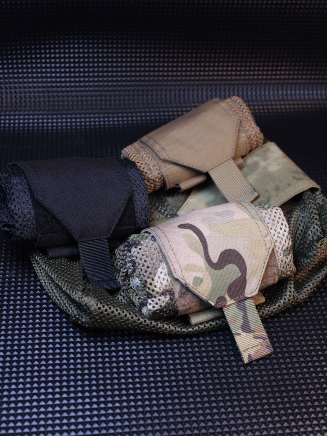 Recycling Laser Cutting Egg Hanging Foldable Storage Outdoor Camouflage, Military Fan Bag