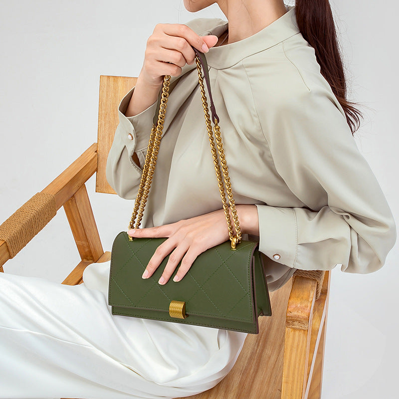 High-grade Underarm Korean Style Trendy Diamond Women's Messenger Bag