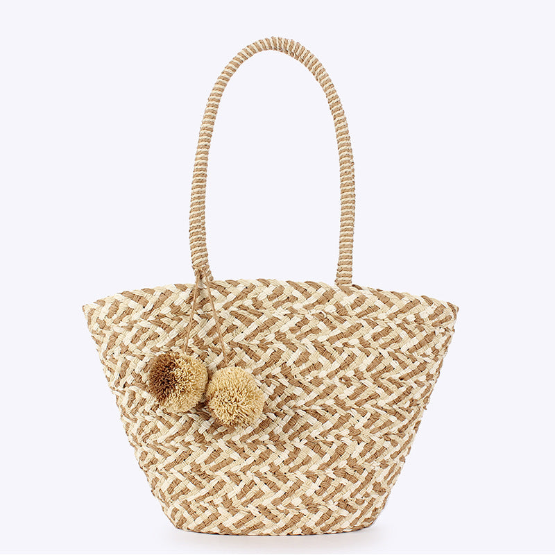 Women's Rope Woven Large Capacity Fashion Trend Bags