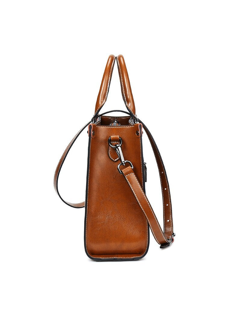 Women's Retro Large Capacity Commuter Business Computer Tote Bags
