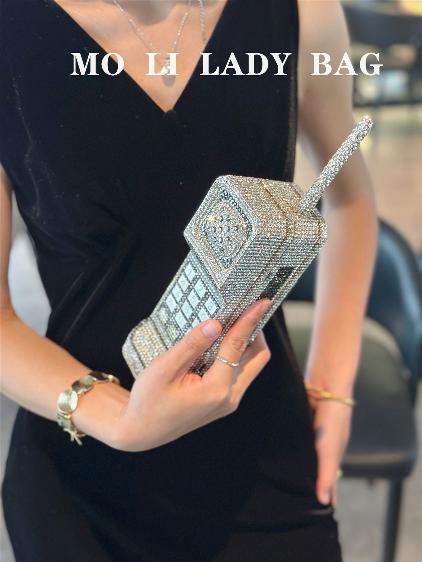 Luxury Noble Fashion Shiny Mobile Female Personality Banquet Phone Bags