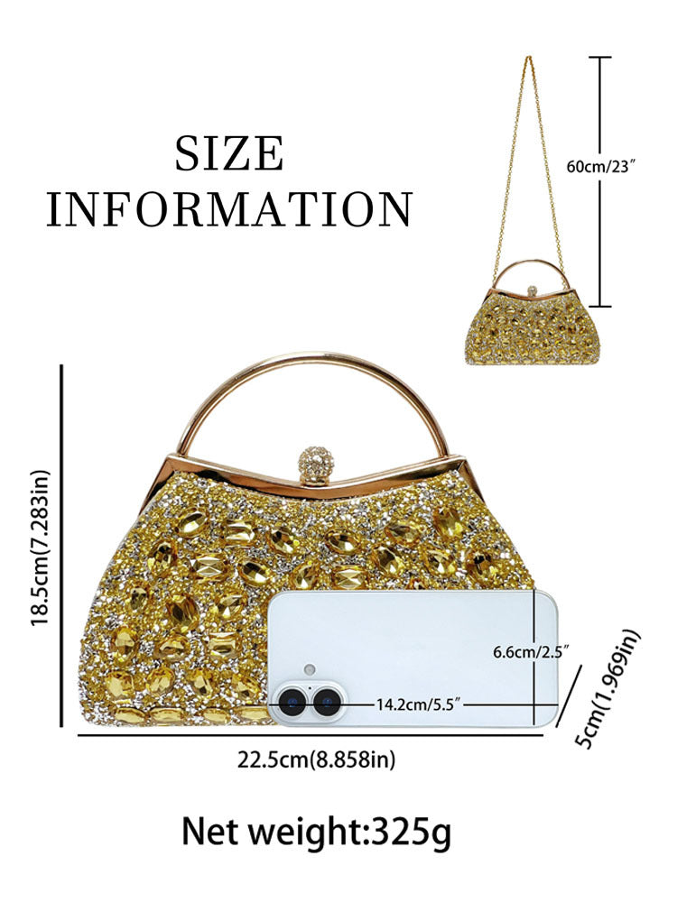 Women's Diamond High-grade Light Luxury Clutch Formal Bags