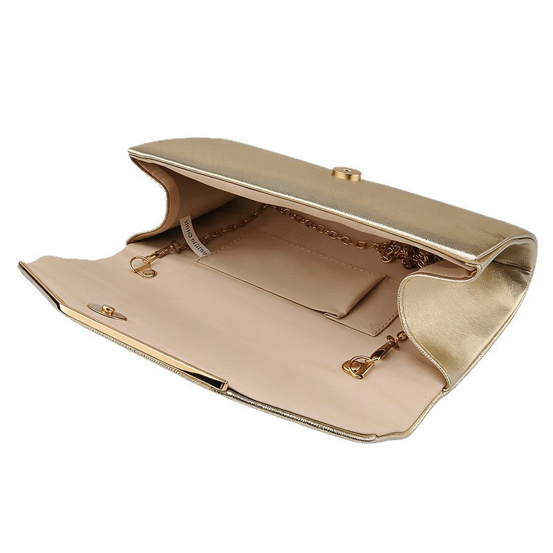 Simple Fashion Temperament Trend Glossy Bride Dinner Bag