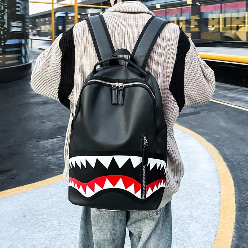Iti Printing Trendy Shark Mouth Fashion Leisure Backpack