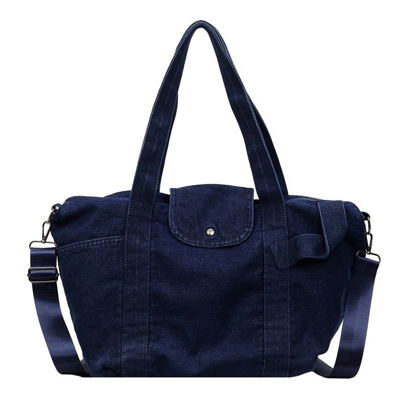 Women's Large Capacity Denim Fashion Simple Solid Women's Shoulder Bag