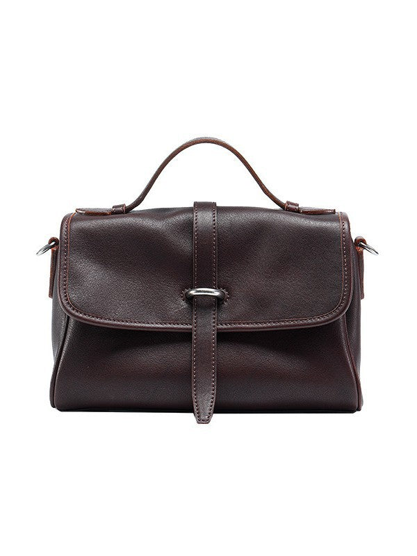 Women's Genuine Leather Retro Large Capacity Commuter Niche Vegetable Bags