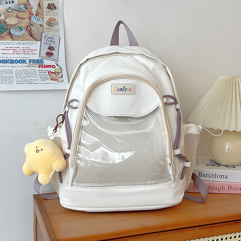 Cartoon Snacks Simple Two-dimensional Grain Lightweight Junior Bags
