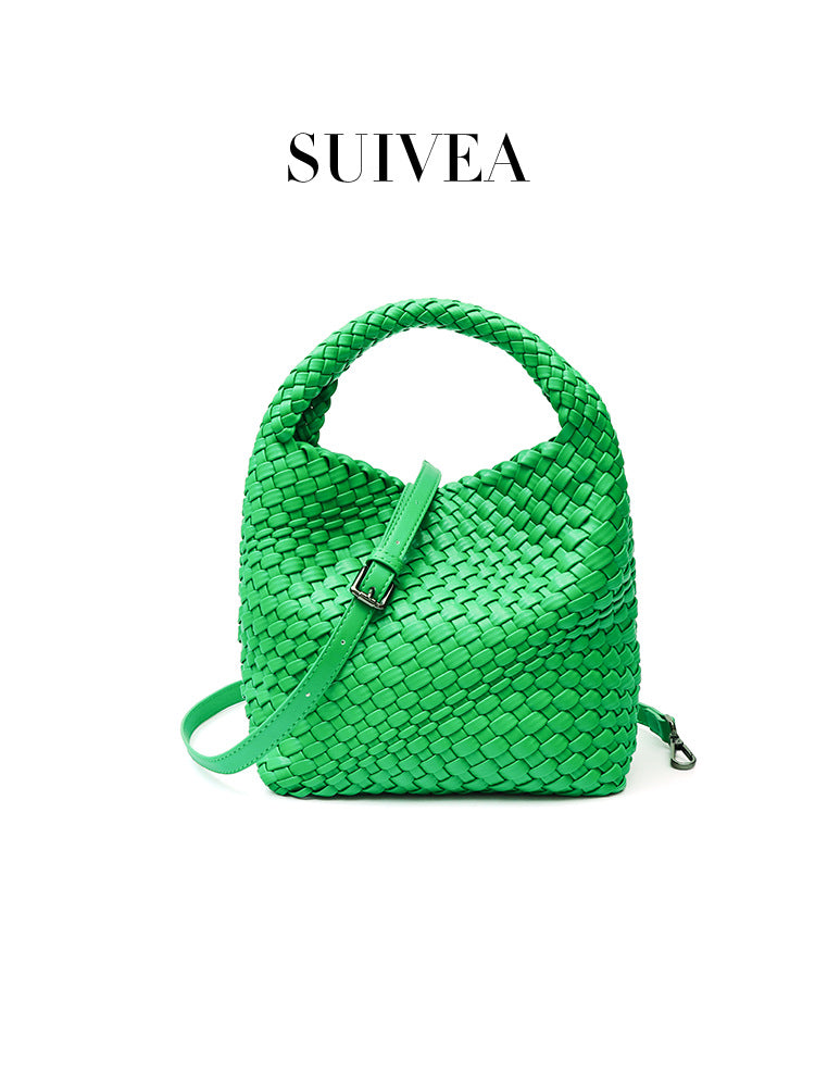 Women's Macaron Vegetable Basket Female Woven High-grade Fashion Portable Bags