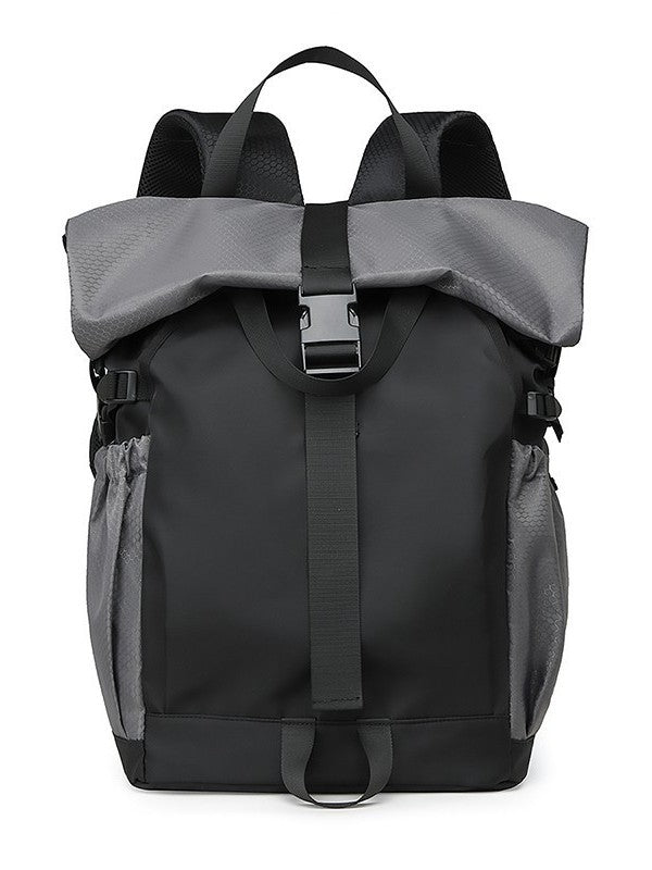Men's Fashion Trendy Curved Edge Workout Shoes Business Backpack