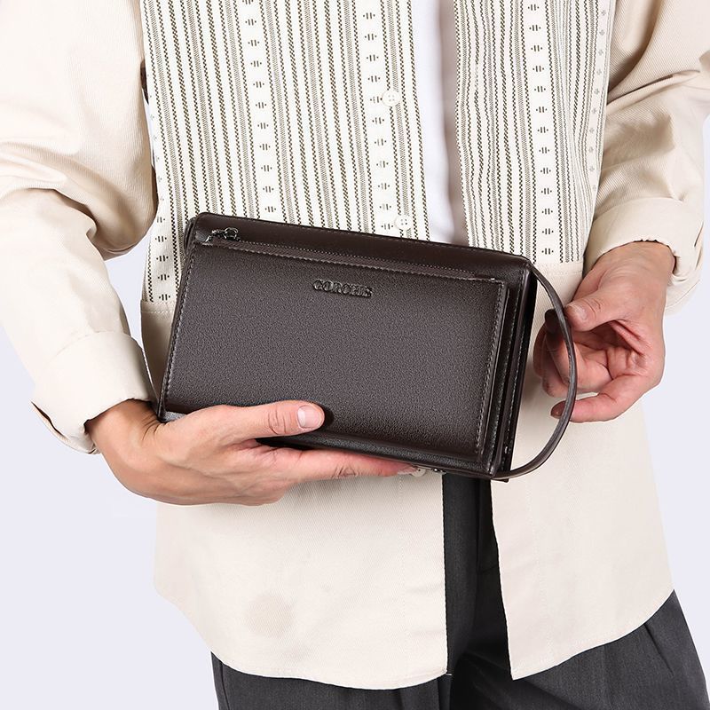 Men's Password Fashion Large Capacity Long Business Zipper Men's Clutch