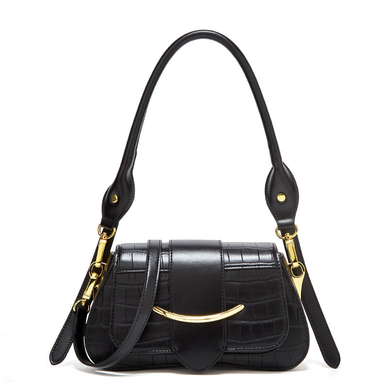 Women's Simple Niche Design Fashion Underarm Crocodile Women's Shoulder Bag