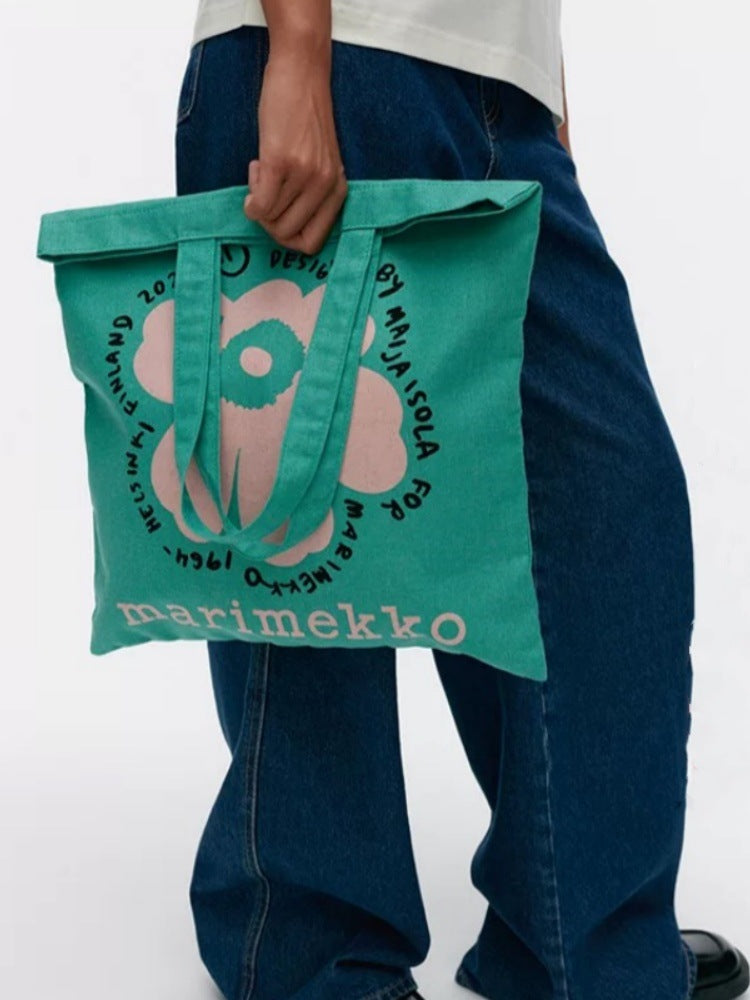 Style Sunflower Limited Sack Printed Letter Women's Shoulder Bag