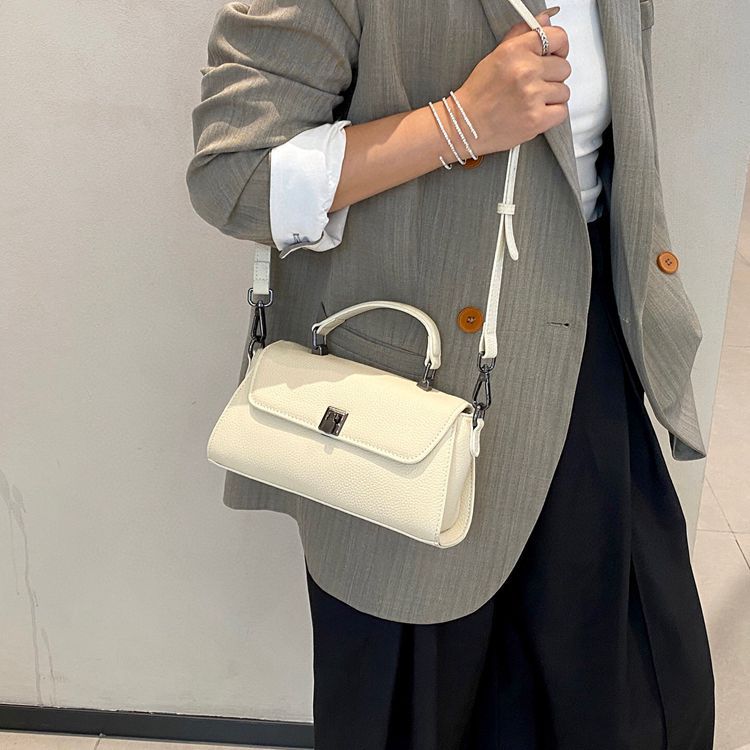 Women's Portable Female Lady Minority Genuine Leather Commuter Small Square Bag