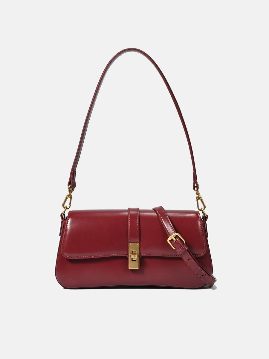 Women's Niche Baguette High-grade Underarm Genuine Leather Women's Messenger Bag