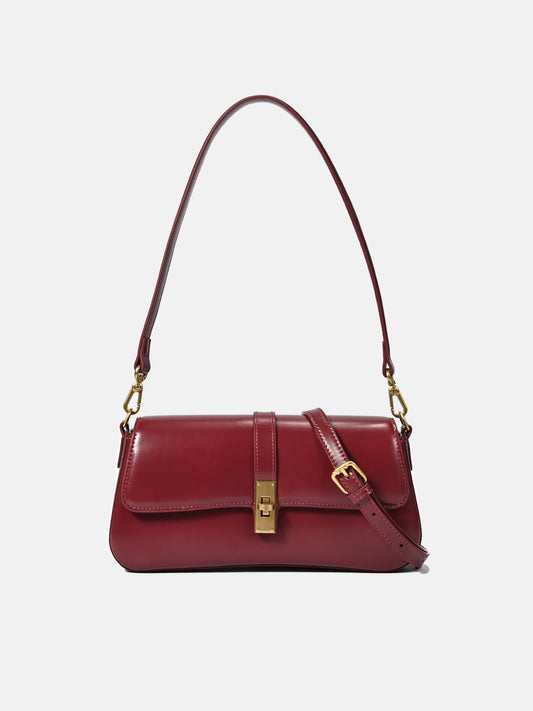 Women's Niche Baguette High-grade Underarm Genuine Leather Women's Messenger Bag
