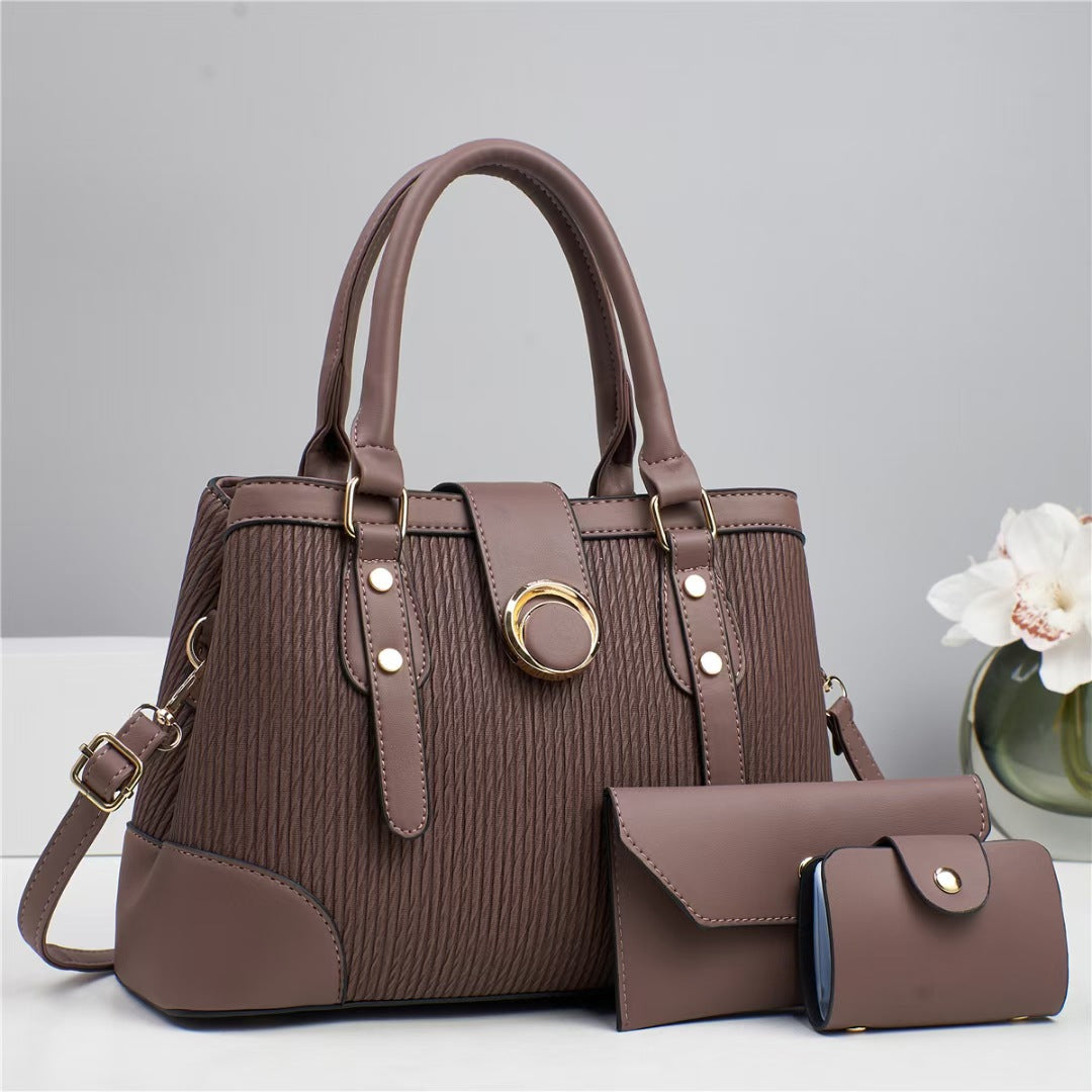 Women's Three-piece Retro Large Capacity Combination Fashion Bags
