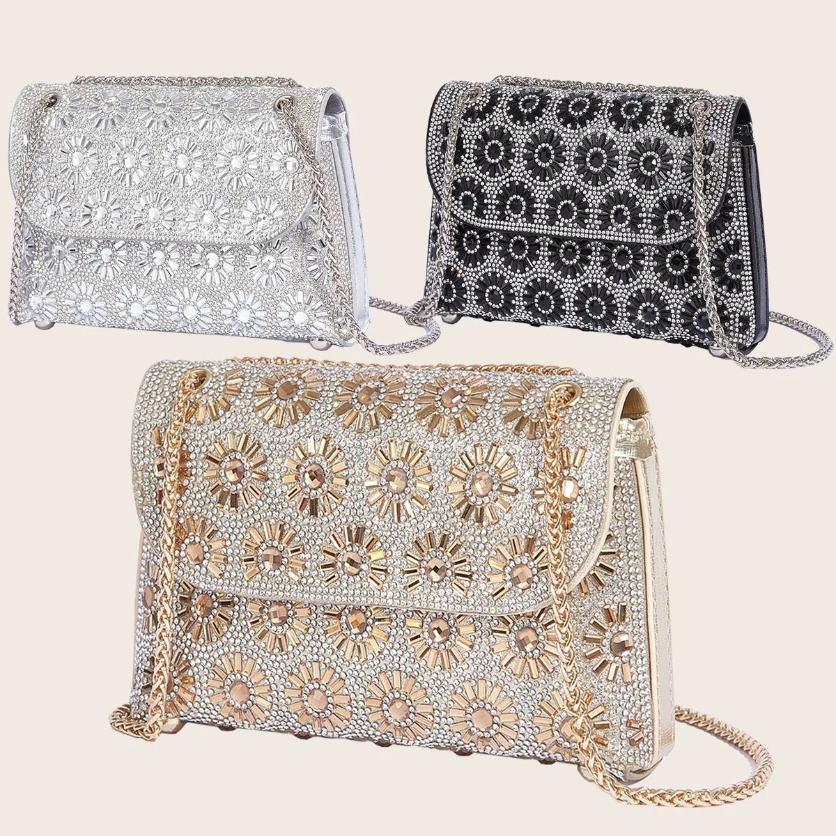 New Banquet Fashion Diamond Hand Exquisite Dinner Bag