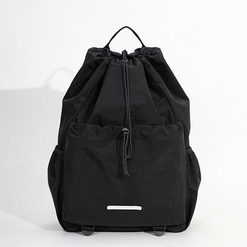 Men's Drawstring Back Retro Canvas College Design Bags