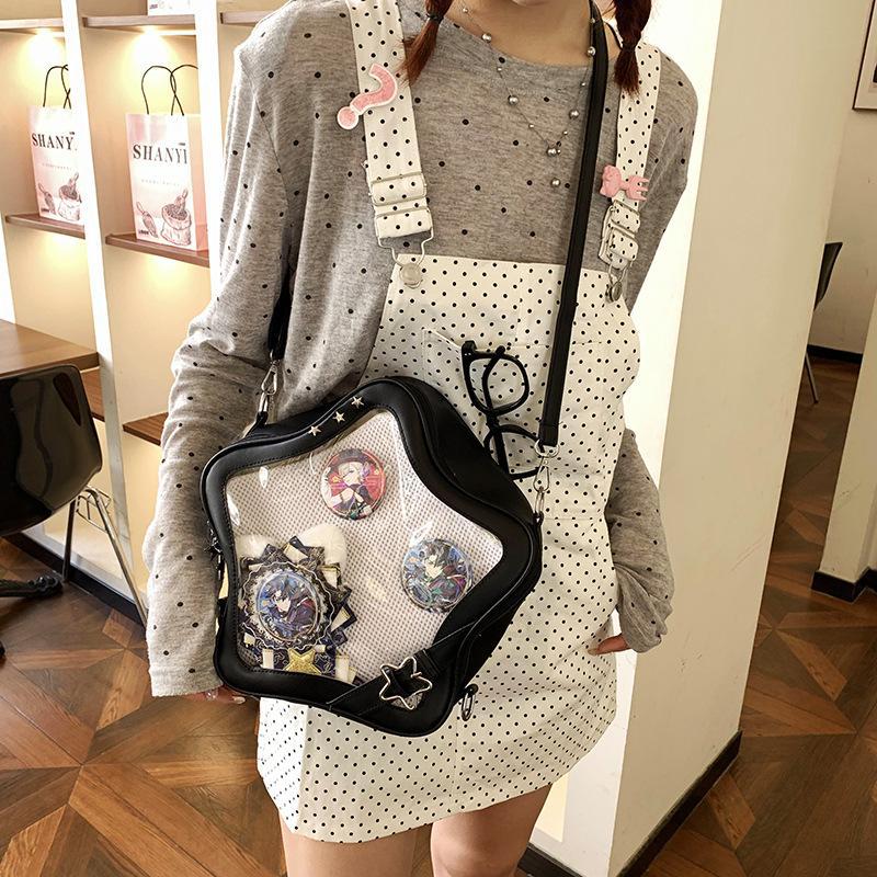 Cute Mini Two-dimensional Bar Cartoon Sweet Women's Messenger Bag