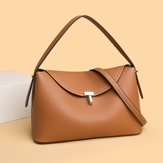 Women's Leather Good-looking Pattern Western Style Niche Lock