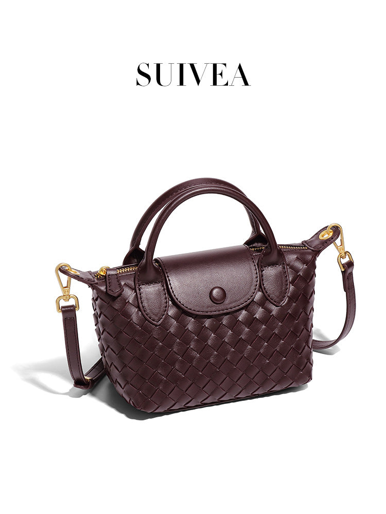 Women's French Classic Dumpling Retro Handmade Woven Fashion High Women's Handbag