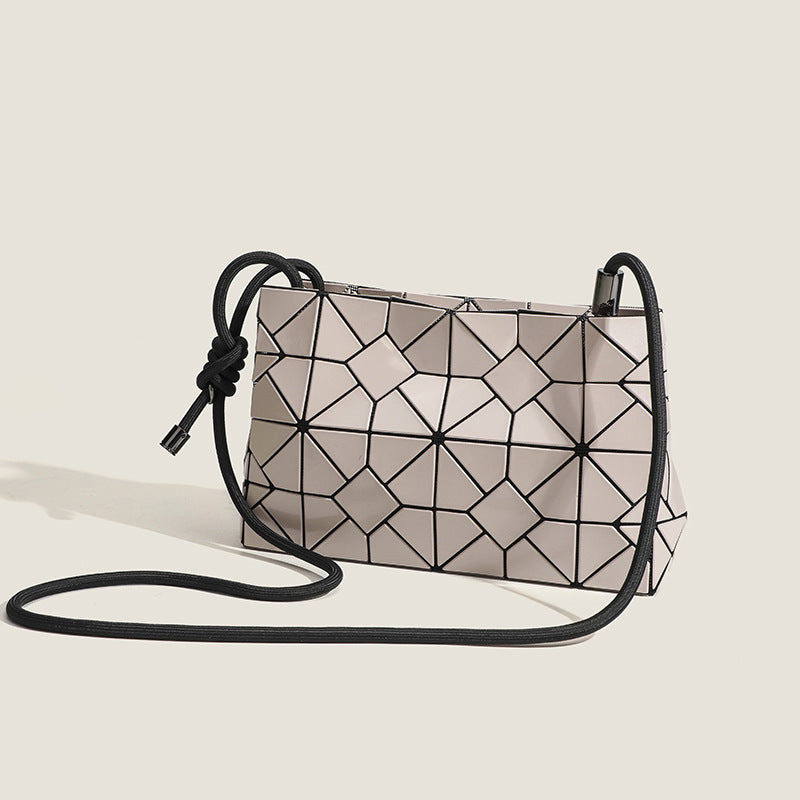 Trendy Geometric Rhombus Sequin Drawstring Fashion One Women's Shoulder Bag