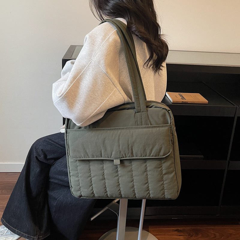 Simple Fashion Protective Computer College Commuter Portable Female Laptop Bag