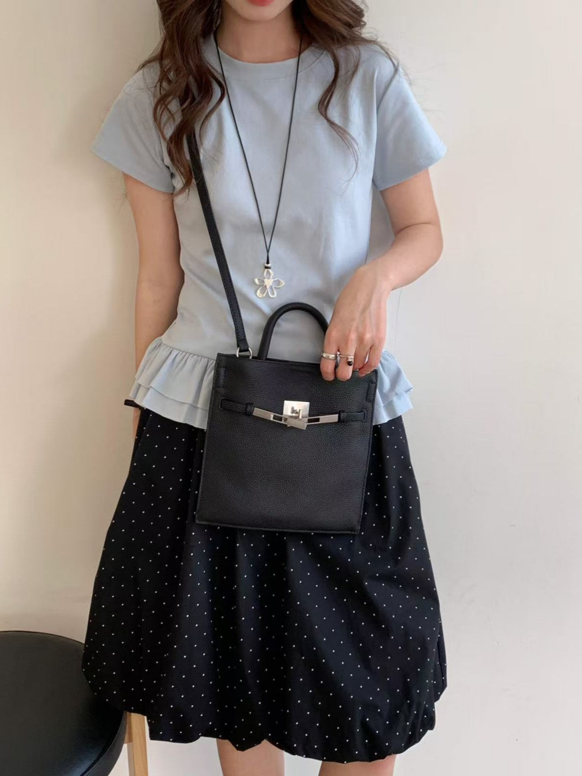 Women's First Layer Cowhide Kelly Fashion Exquisite Carrying Women's Messenger Bag