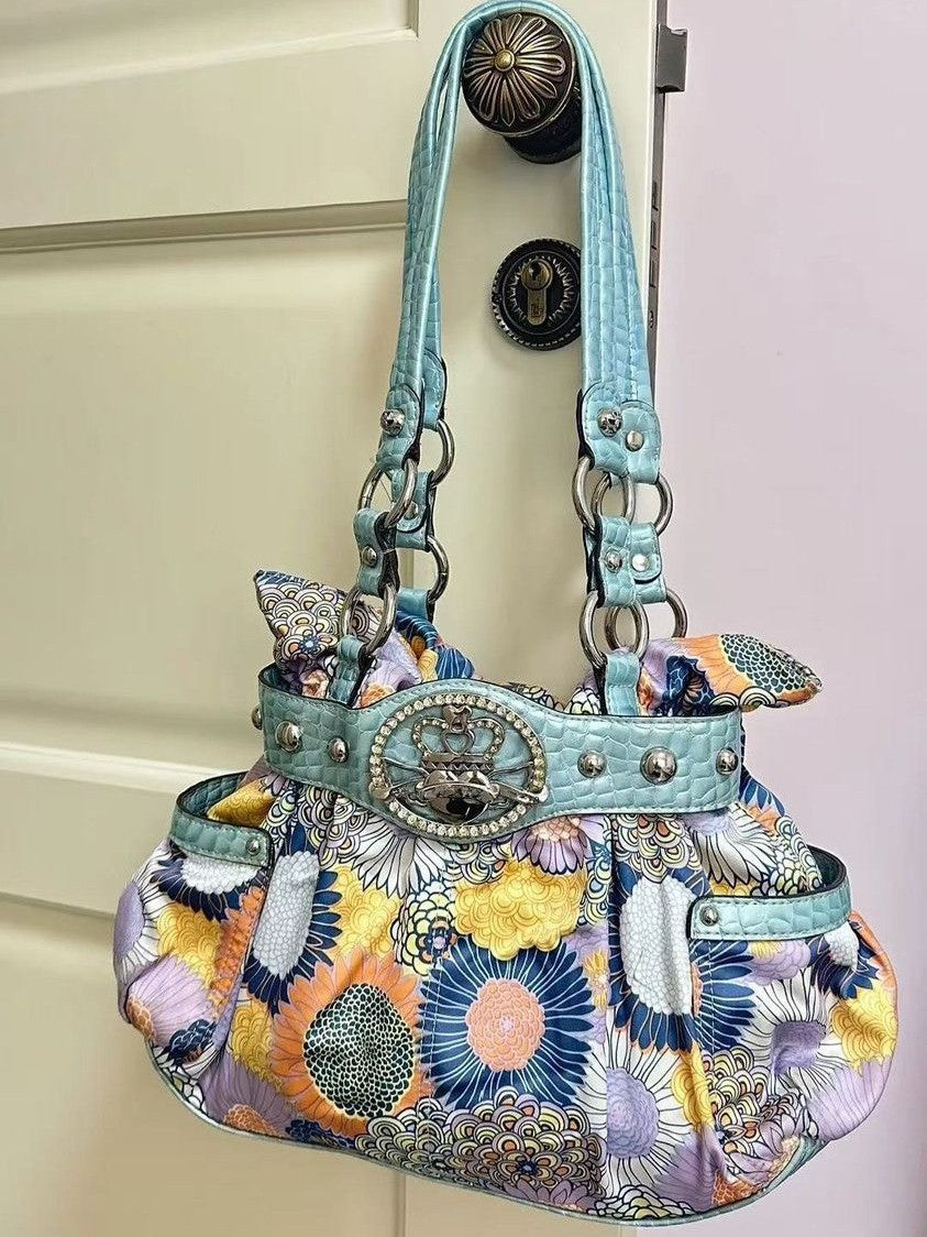 Women's Retro Hot Portable Underarm Niche Asian Culture Women's Handbag