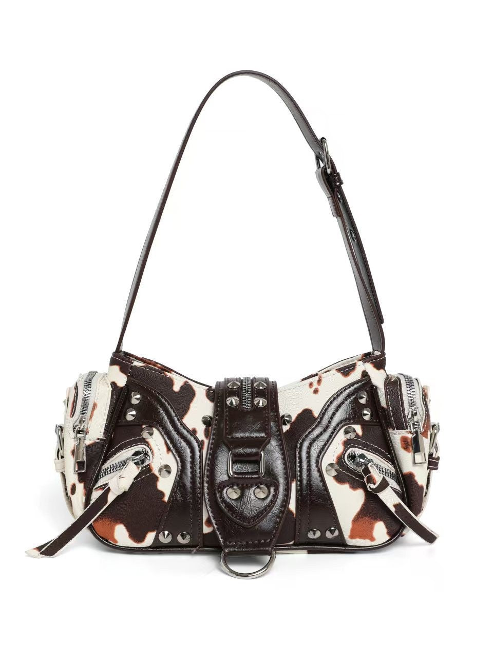 Niche Motorcycle Underarm Single Lion Ridge Women's Shoulder Bag