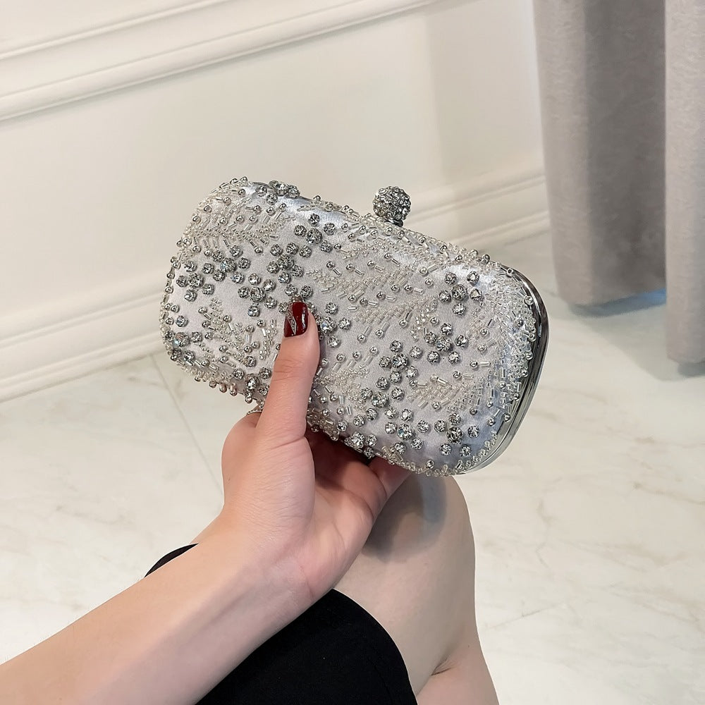 Women's Dress Garment Diamond Hand Holding Embroidery Bags