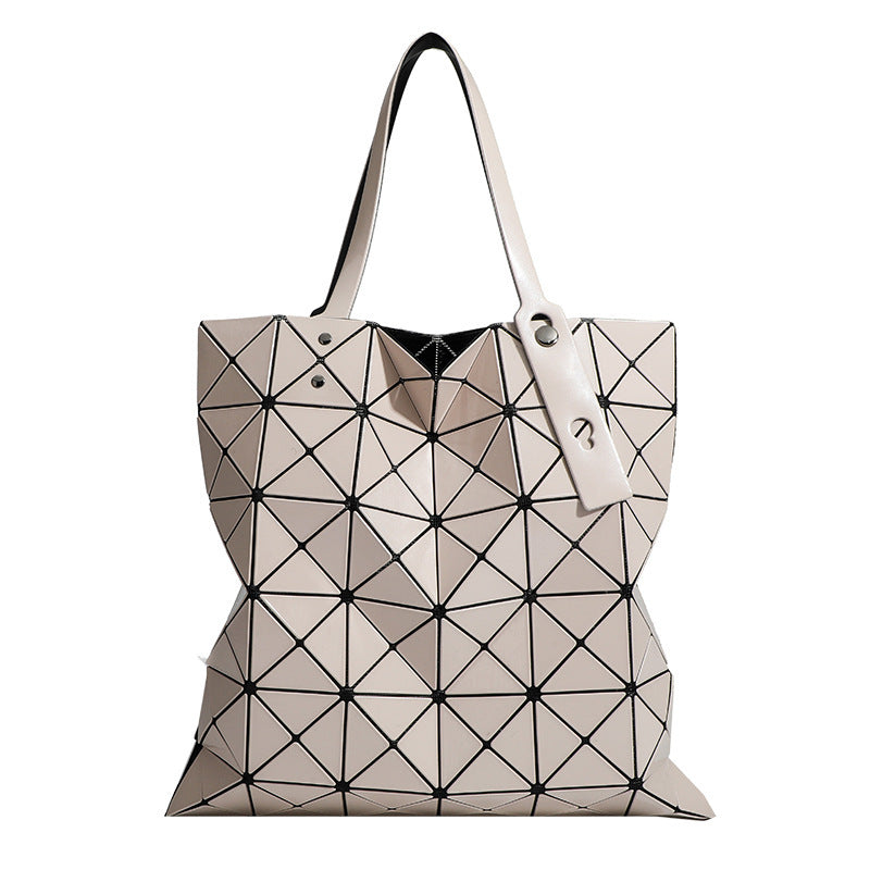 Geometric Rhombus Magic Color Large Capacity Everyday Joker Lightweight Single Women's Shoulder Bag