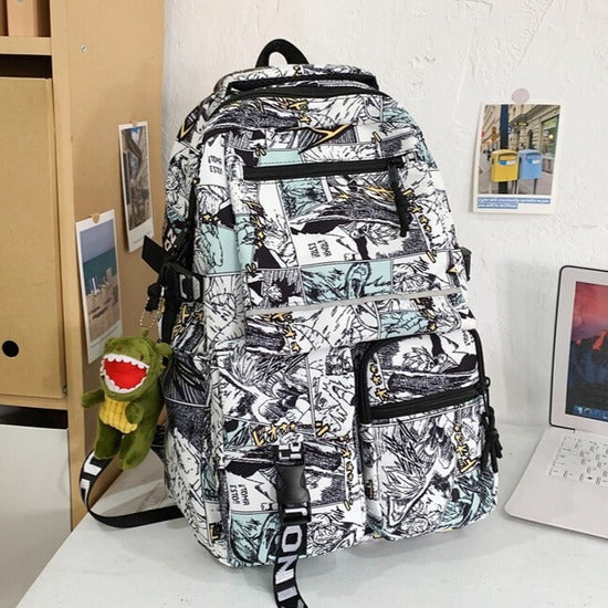 Cartoon Iti Male Large Capacity Trendy Primary School Bag