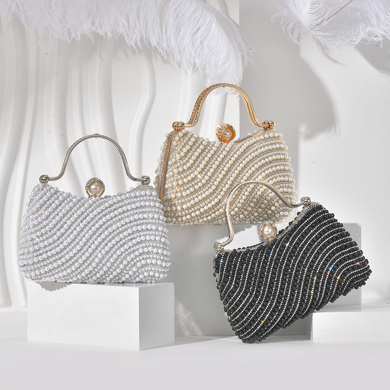 Slouchy Fashion Pearl High Sense Underarm Bags