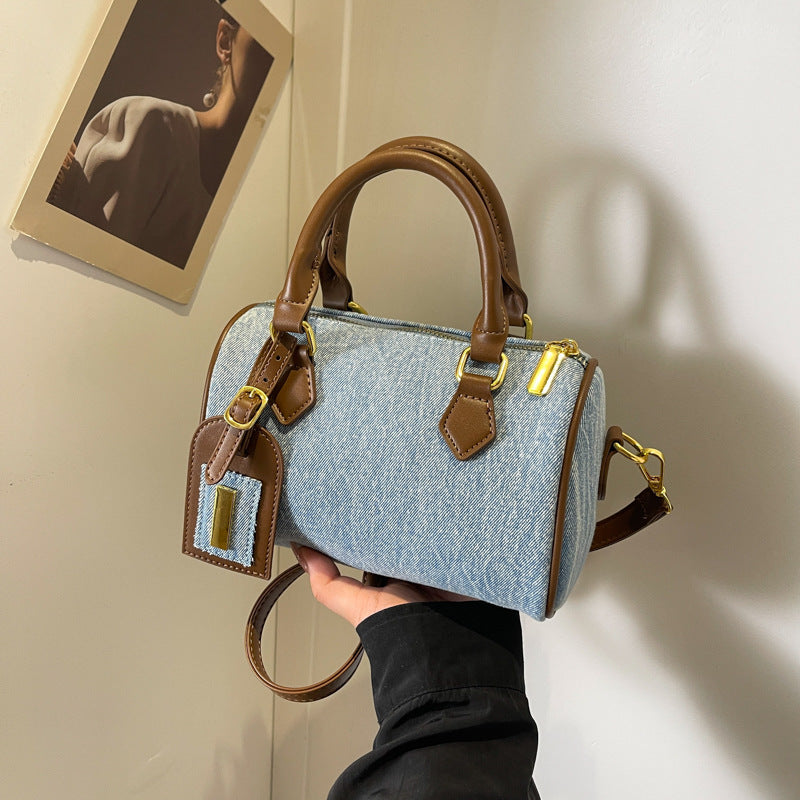 Women's Denim Pillow Retro Fashion Commute Women's Messenger Bag