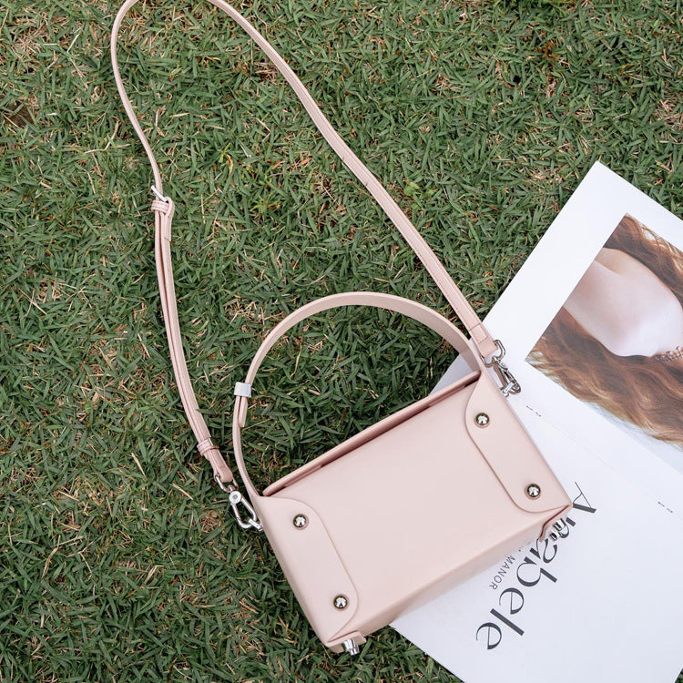 Women's High-grade Cowhide Design Genuine Leather Box Bags
