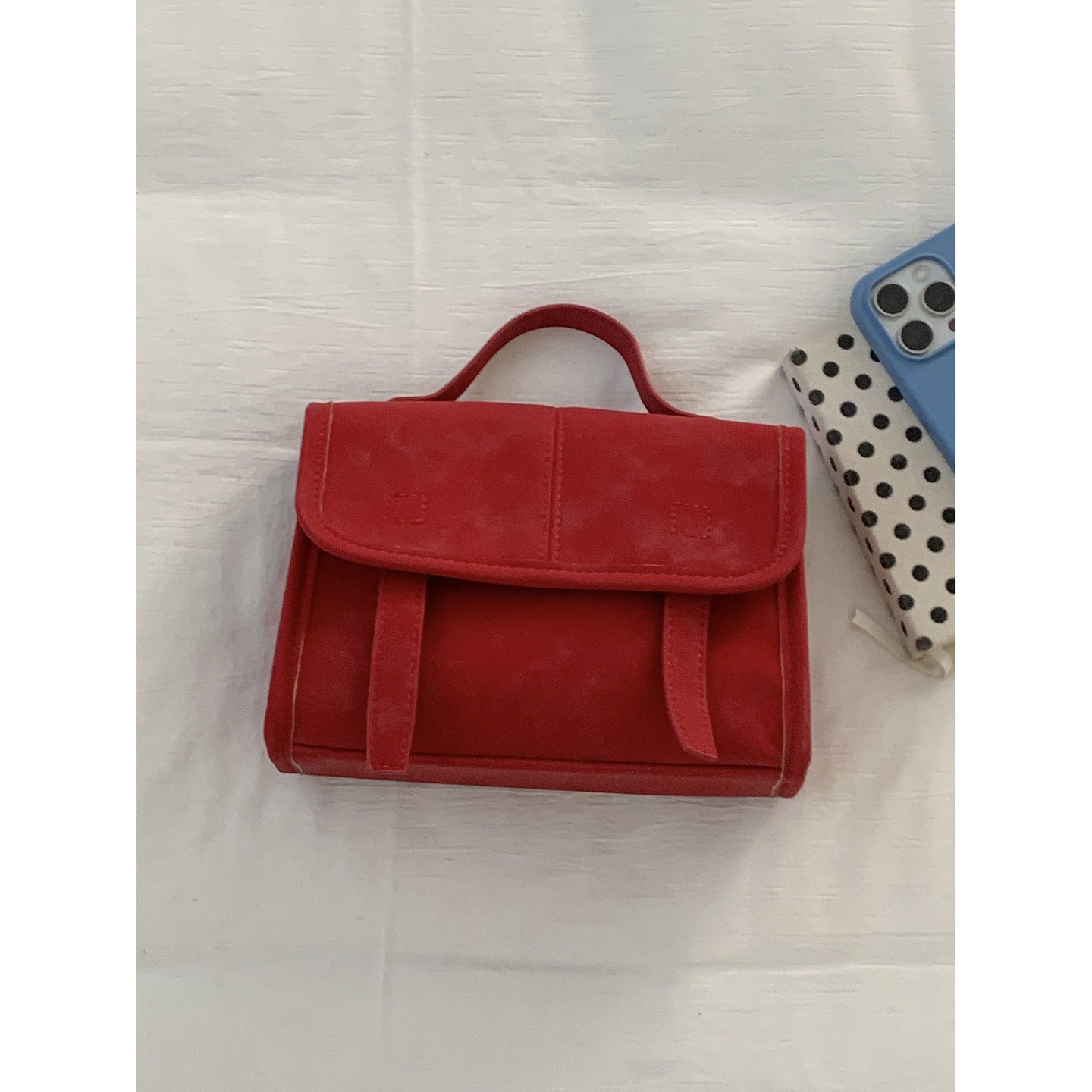 Women's Korean Style Fashion Carrying Simple Cambridge Small Square Bag