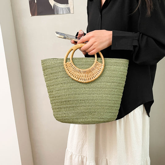 Minority Woven Vegetable Basket Affordable Luxury Tote Bags