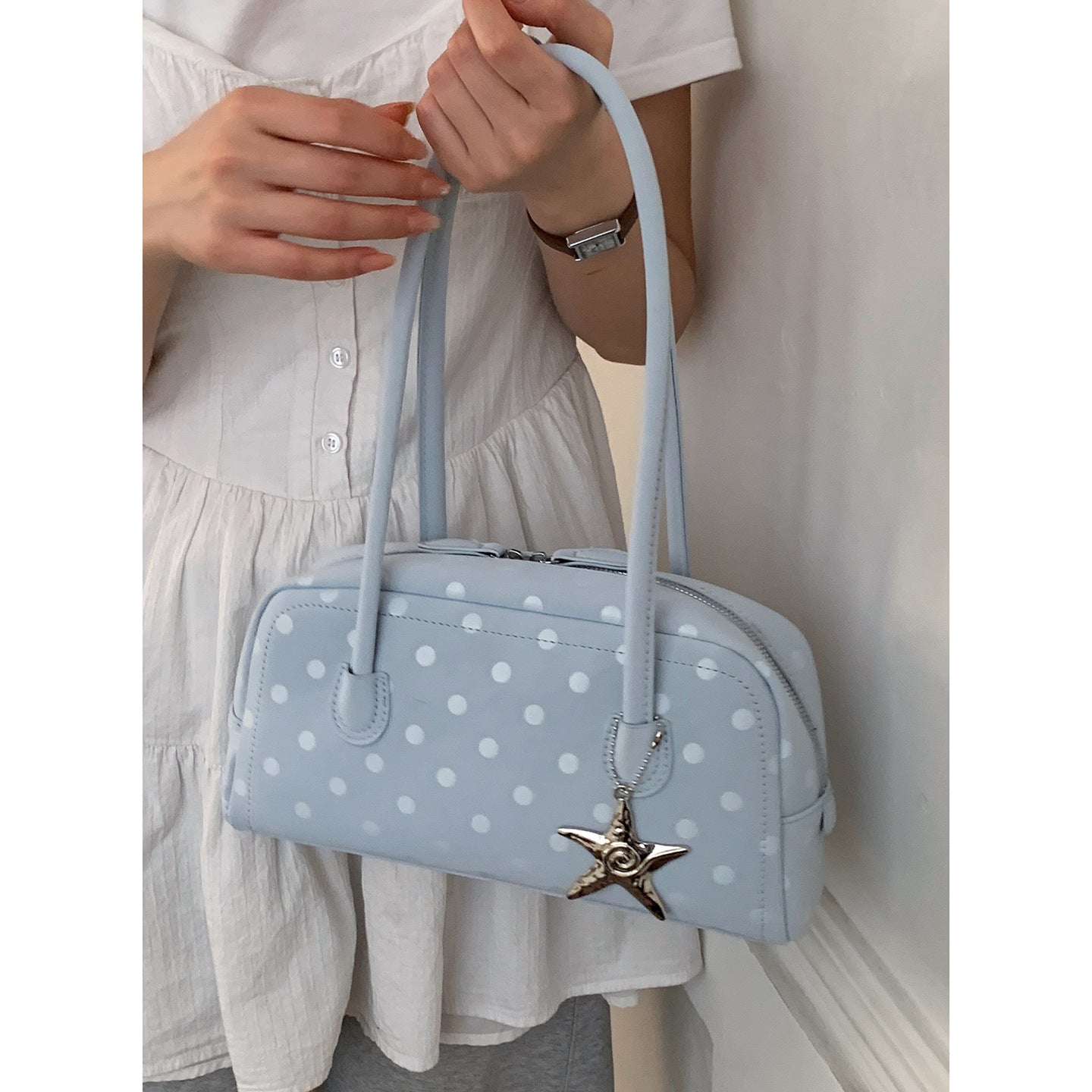 Cloth Spring City Simple Leather Other Sewing Small Square Bags