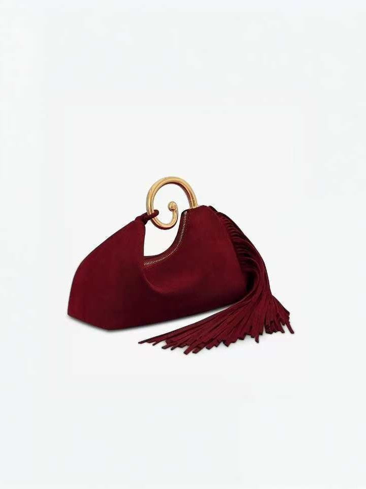 Women's Vintage Suede Tassel Fashion Matte Texture Women's Handbag