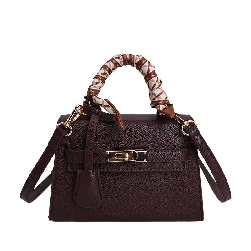 Large Capacity Lychee Pattern Kelly Commuter Fashion Bags